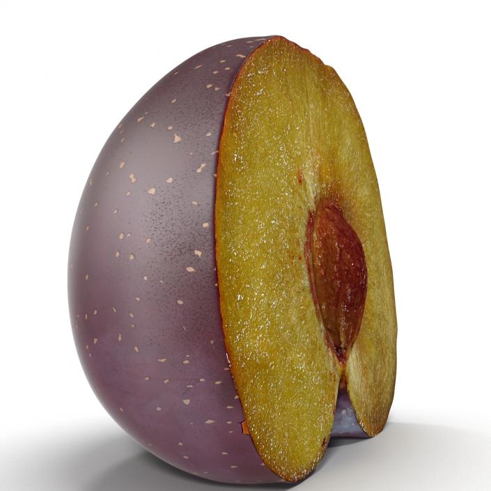 3D Plum Half 6