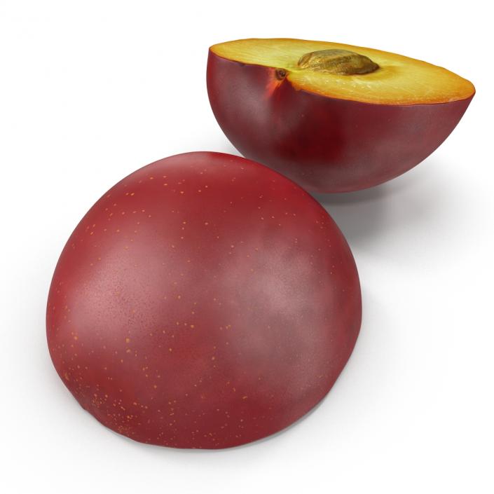 3D Plum Half 5