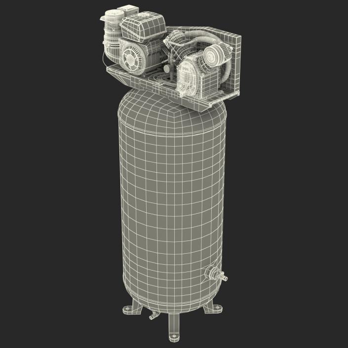 3D Vertical Air Compressor Abac model