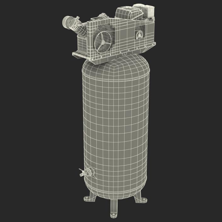 3D Vertical Air Compressor Abac model