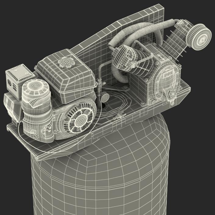 3D Vertical Air Compressor Abac model