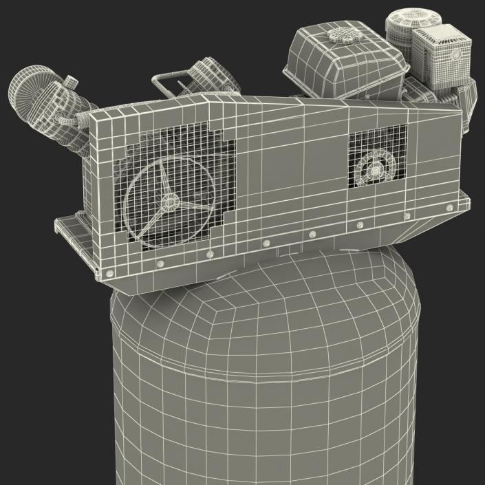 3D Vertical Air Compressor Abac model