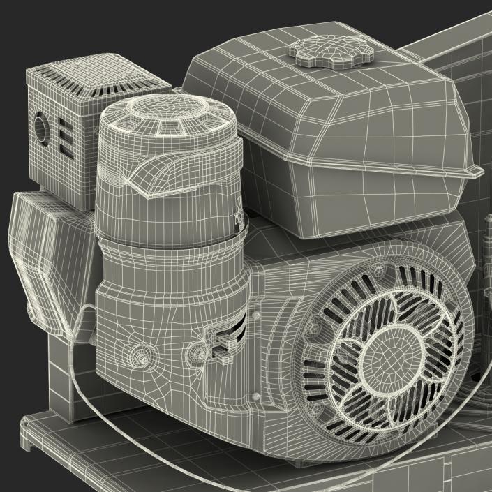 3D Vertical Air Compressor Abac model