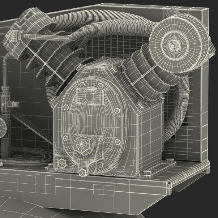 3D Vertical Air Compressor Abac model