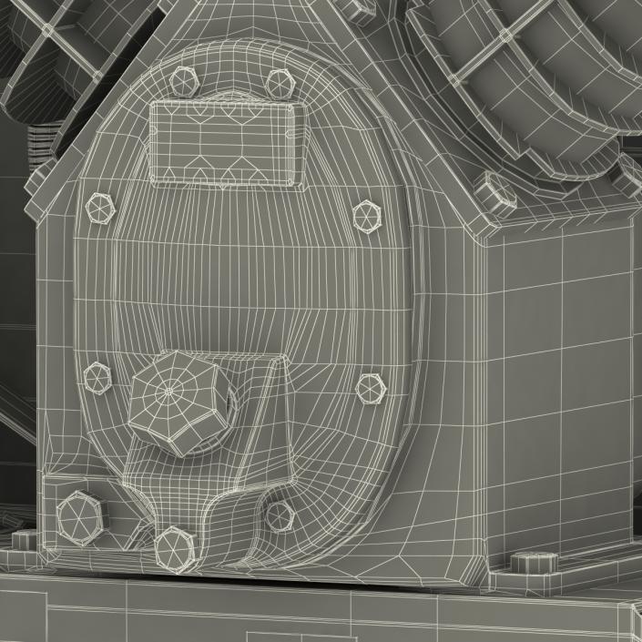 3D Vertical Air Compressor Abac model