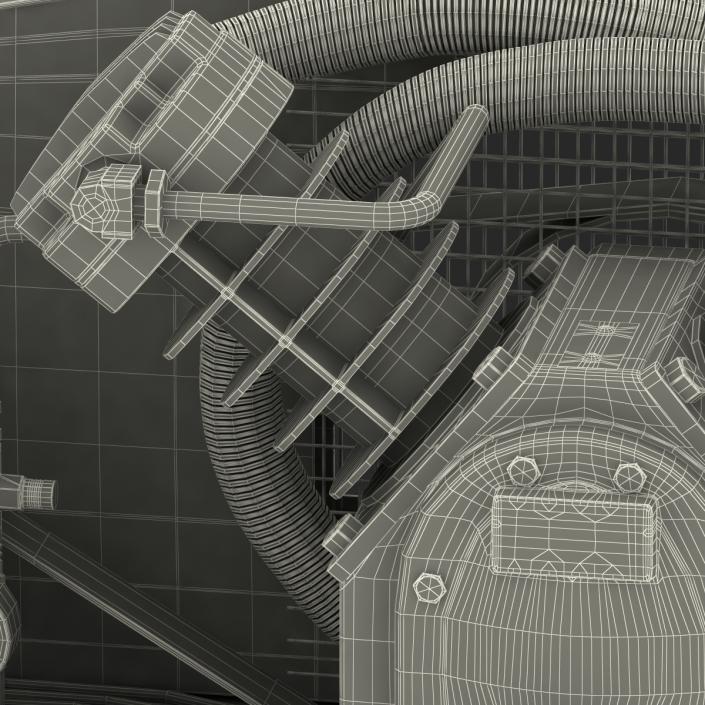 3D Vertical Air Compressor Abac model