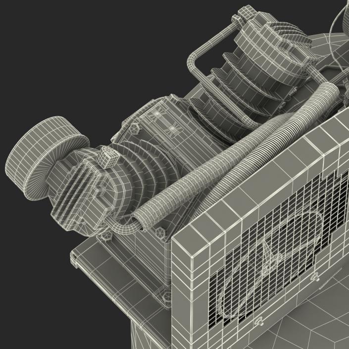 3D Vertical Air Compressor Abac model