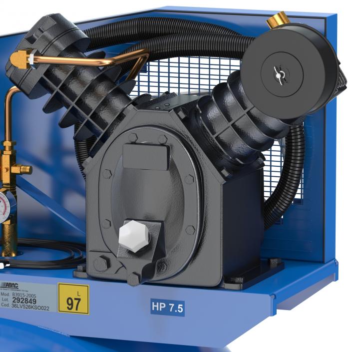 3D Vertical Air Compressor Abac model