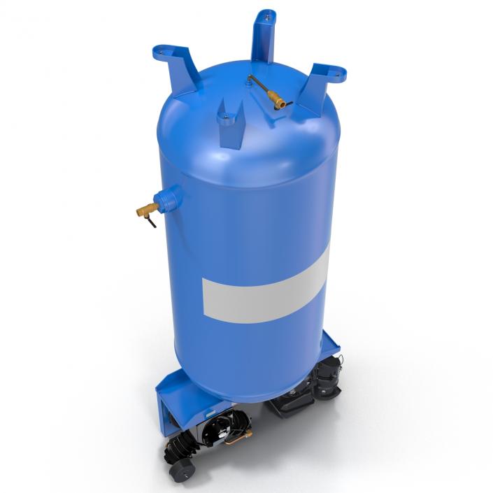 3D Vertical Air Compressor Abac model