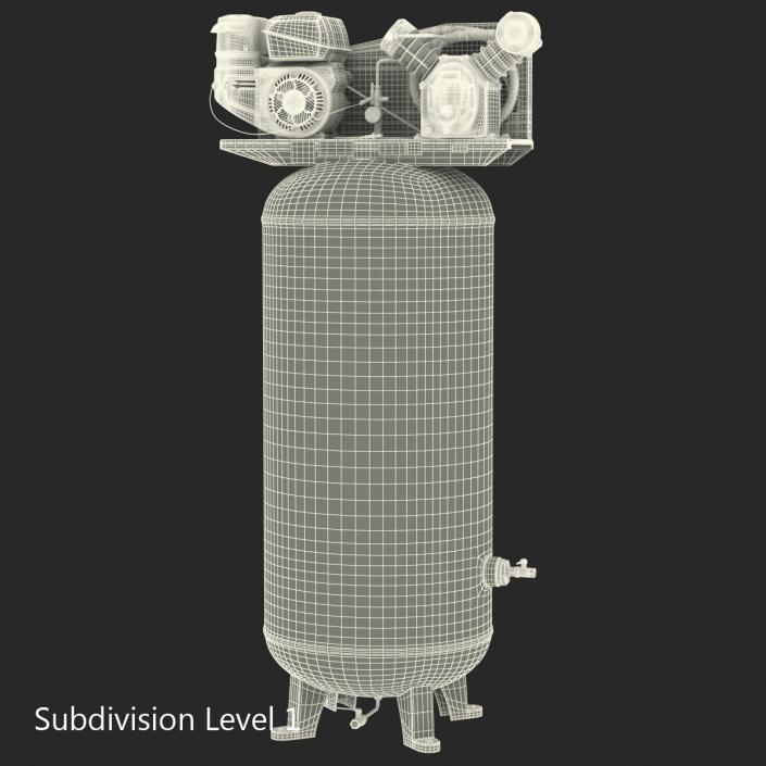 3D Vertical Air Compressor Abac model