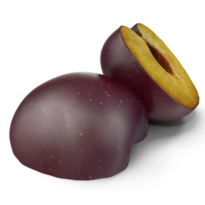 Plum Half 3D model