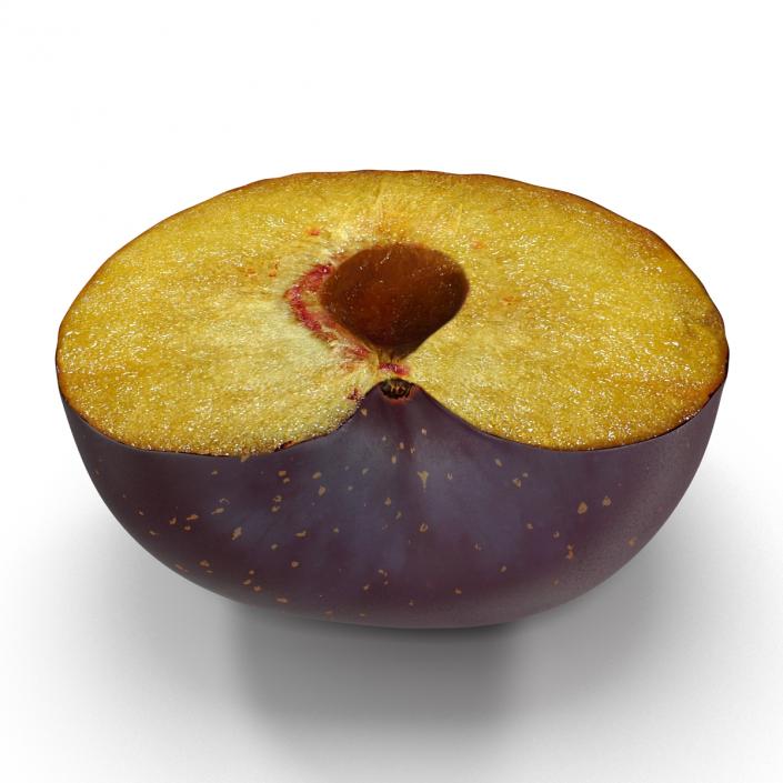 Plum Half 3D model