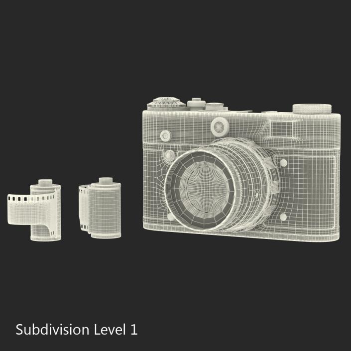 3D Vintage Film Camera 3D Models Set model