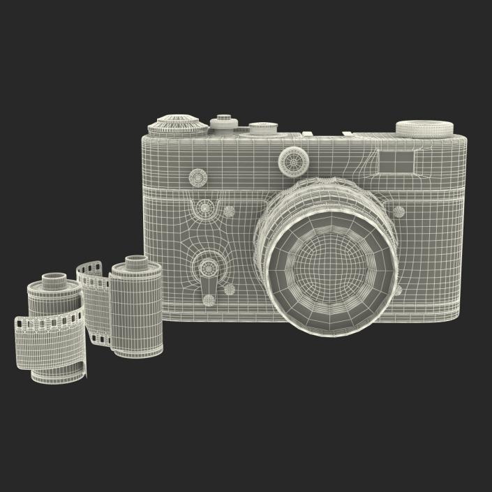 3D Vintage Film Camera 3D Models Set model