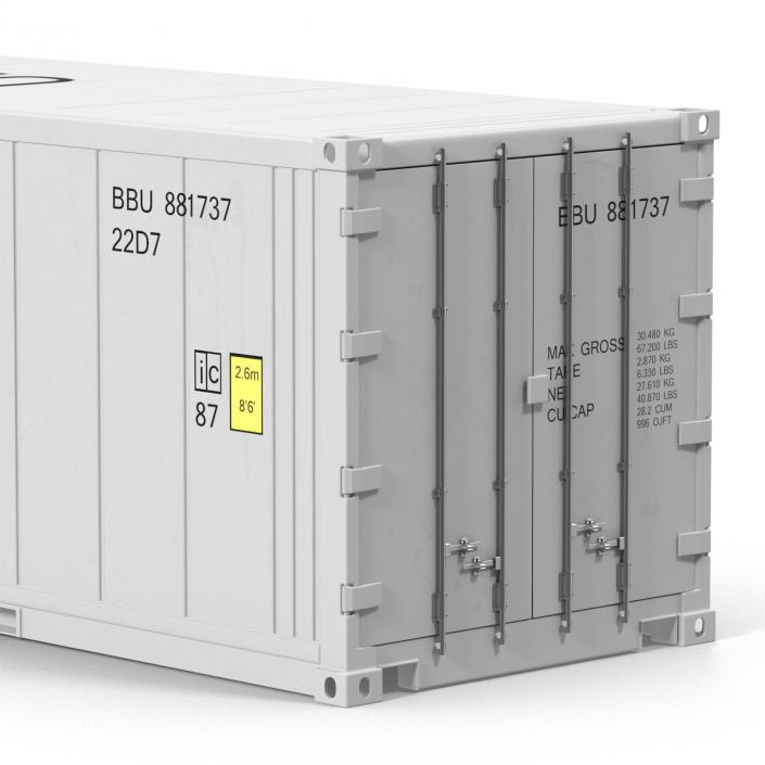 3D ISO Refrigerated Container