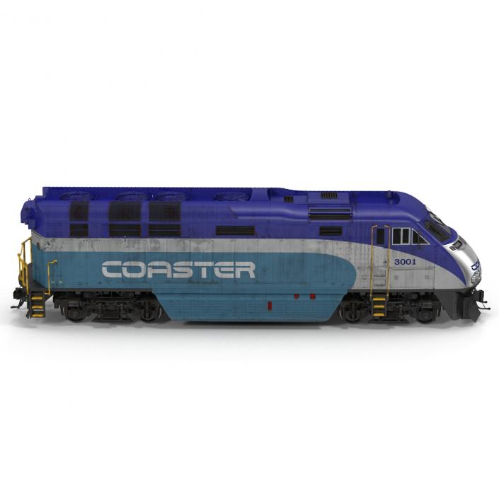 Diesel Electric Locomotive F59 PHI Coaster 3D