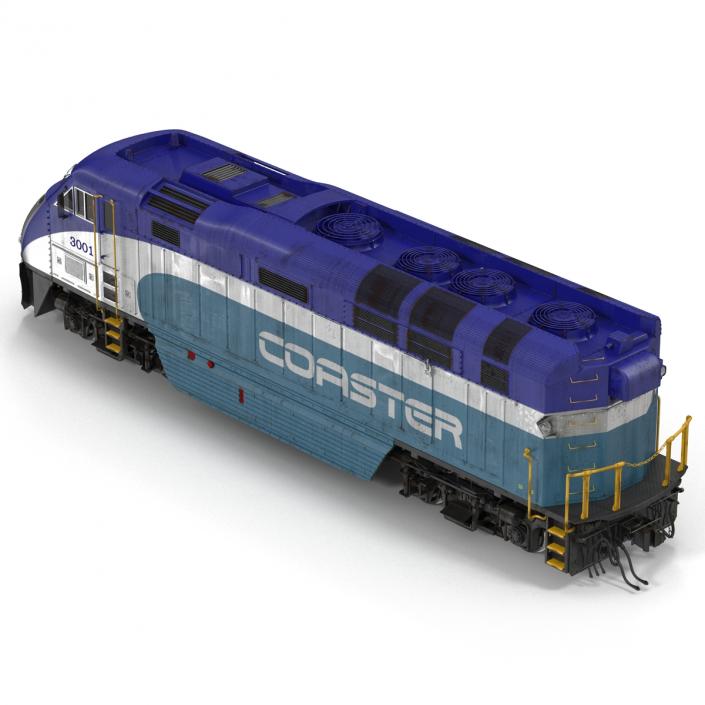 Diesel Electric Locomotive F59 PHI Coaster 3D