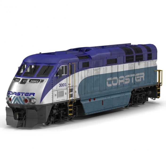 Diesel Electric Locomotive F59 PHI Coaster 3D