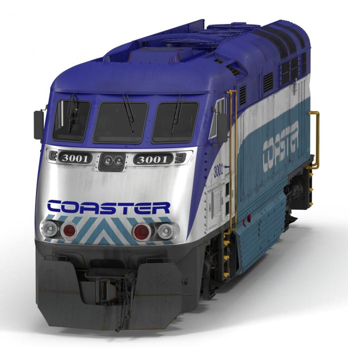 Diesel Electric Locomotive F59 PHI Coaster 3D