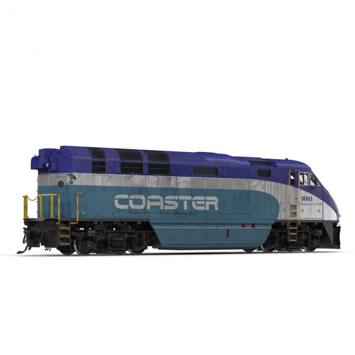 Diesel Electric Locomotive F59 PHI Coaster 3D