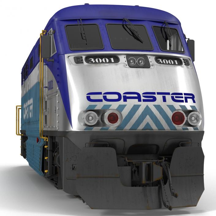 Diesel Electric Locomotive F59 PHI Coaster 3D