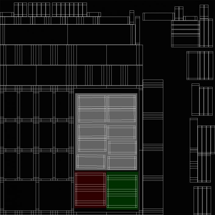 3D ISO Refrigerated Container