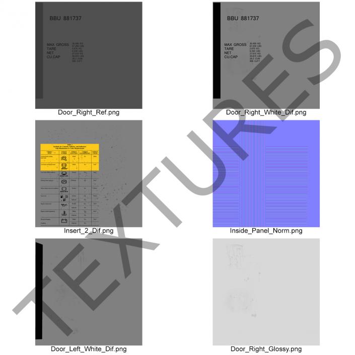 3D ISO Refrigerated Container