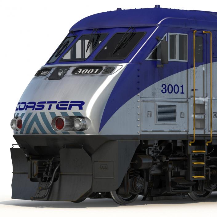 Diesel Electric Locomotive F59 PHI Coaster 3D