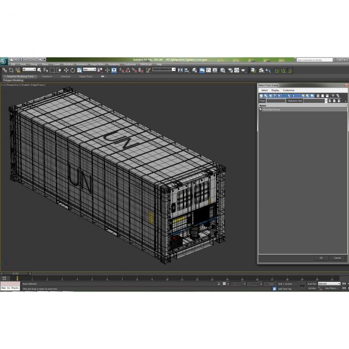 3D ISO Refrigerated Container