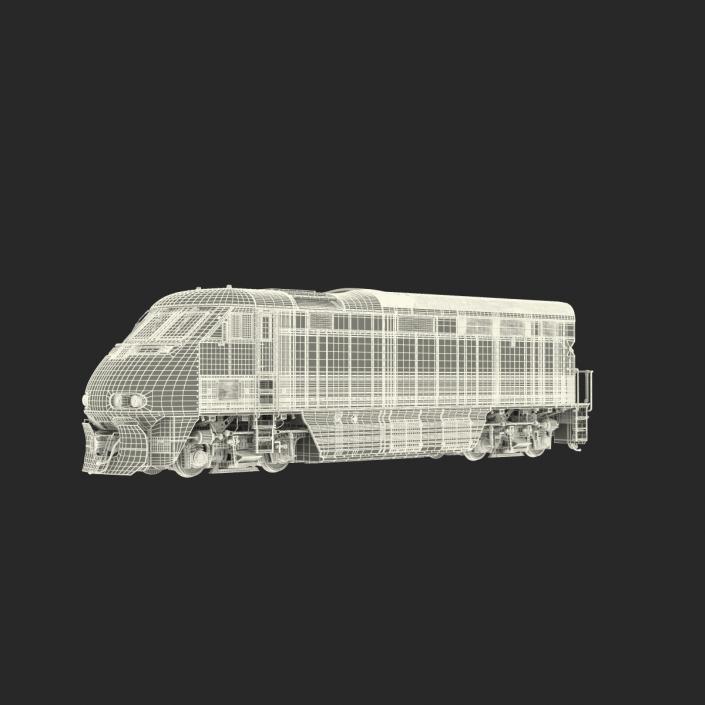 Diesel Electric Locomotive F59 PHI Coaster 3D