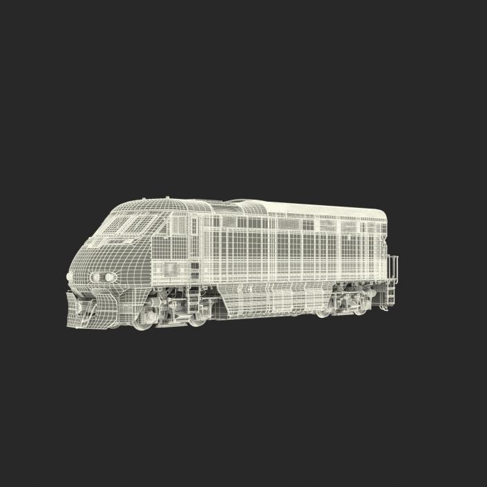 Diesel Electric Locomotive F59 PHI Coaster 3D