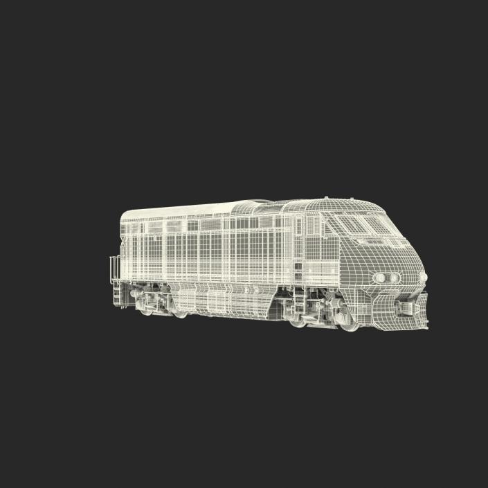 Diesel Electric Locomotive F59 PHI Coaster 3D