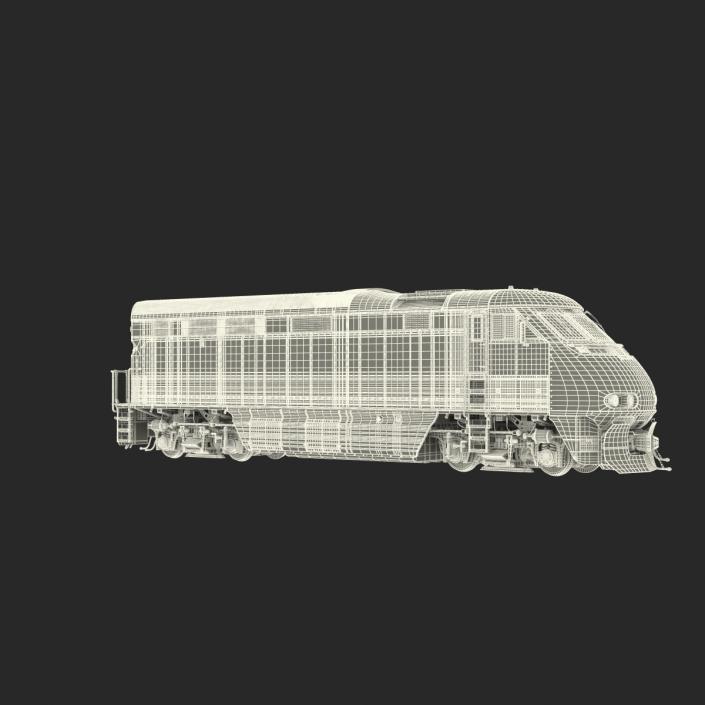 Diesel Electric Locomotive F59 PHI Coaster 3D