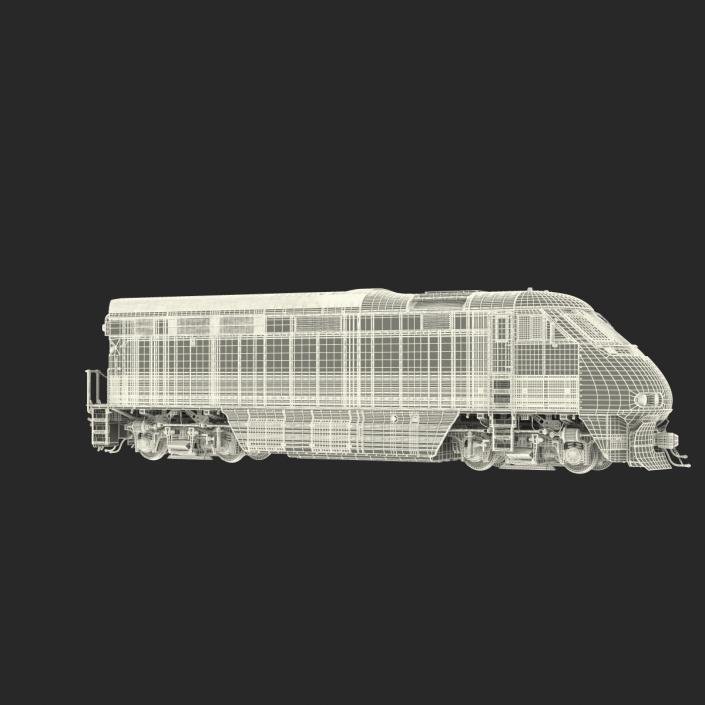 Diesel Electric Locomotive F59 PHI Coaster 3D