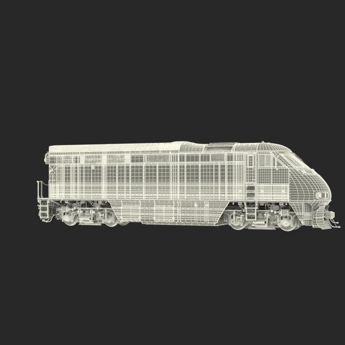 Diesel Electric Locomotive F59 PHI Coaster 3D