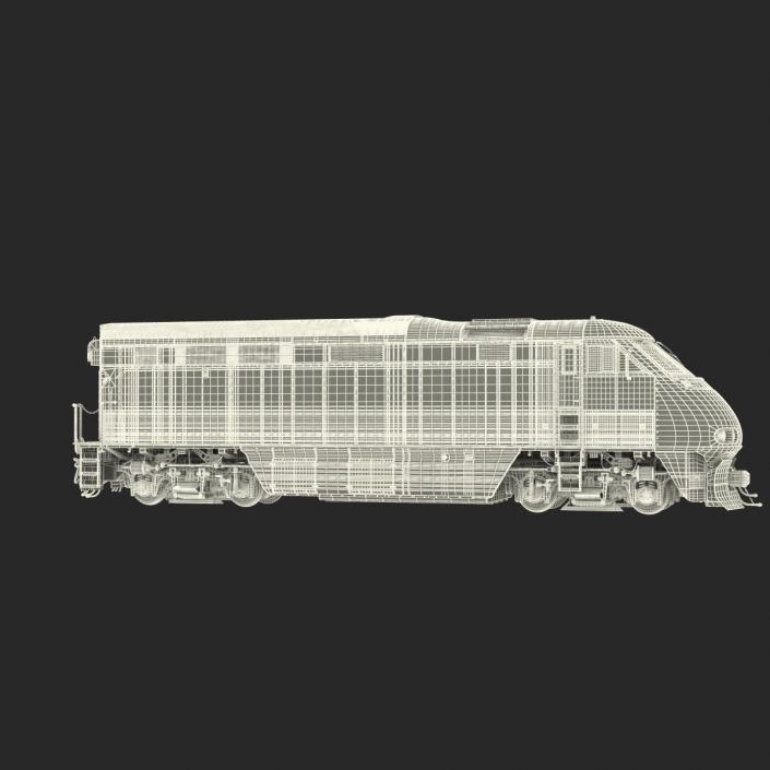 Diesel Electric Locomotive F59 PHI Coaster 3D