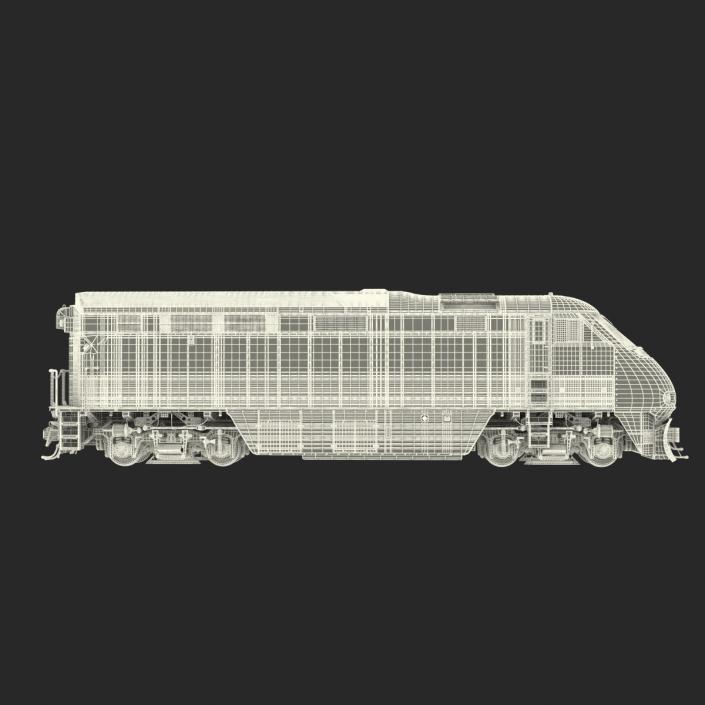 Diesel Electric Locomotive F59 PHI Coaster 3D