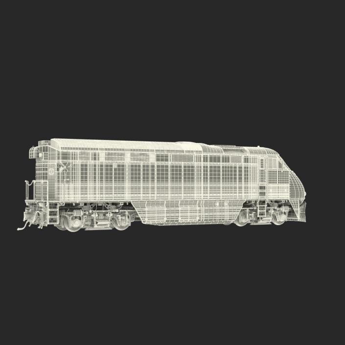 Diesel Electric Locomotive F59 PHI Coaster 3D