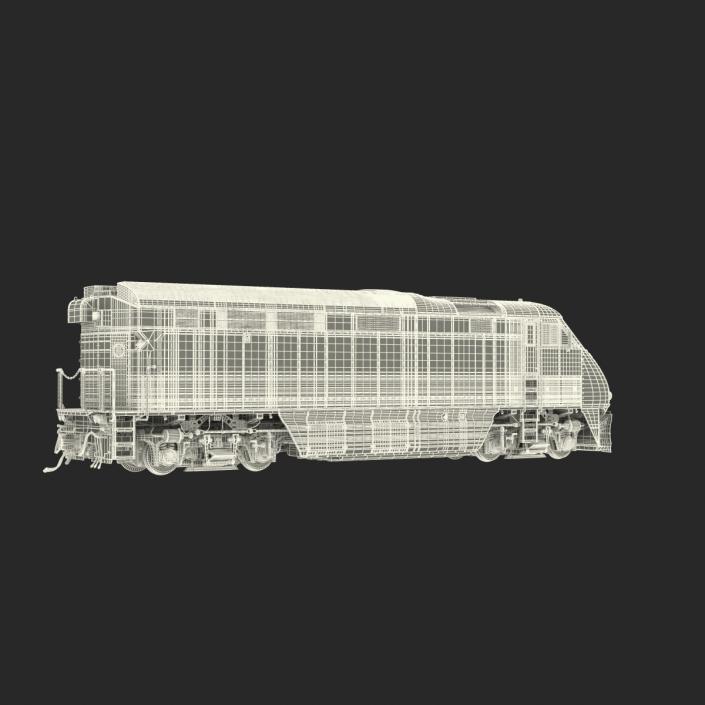 Diesel Electric Locomotive F59 PHI Coaster 3D