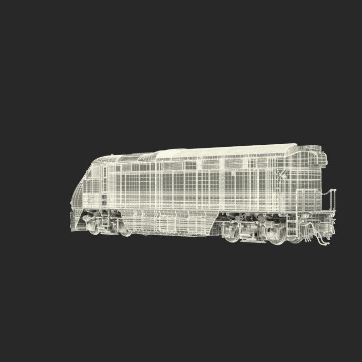 Diesel Electric Locomotive F59 PHI Coaster 3D