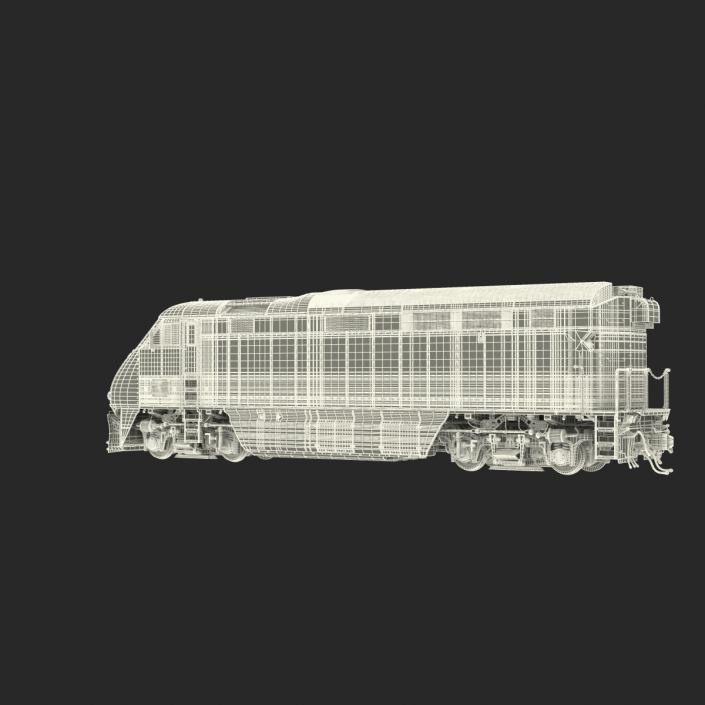 Diesel Electric Locomotive F59 PHI Coaster 3D