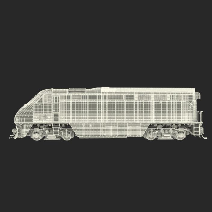 Diesel Electric Locomotive F59 PHI Coaster 3D