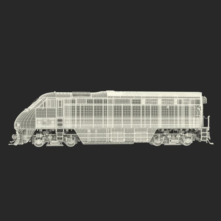 Diesel Electric Locomotive F59 PHI Coaster 3D