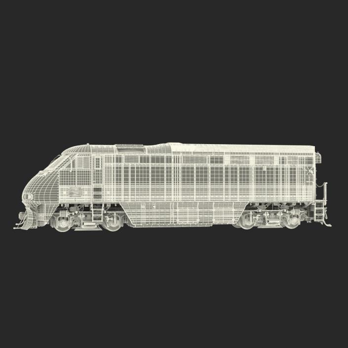 Diesel Electric Locomotive F59 PHI Coaster 3D