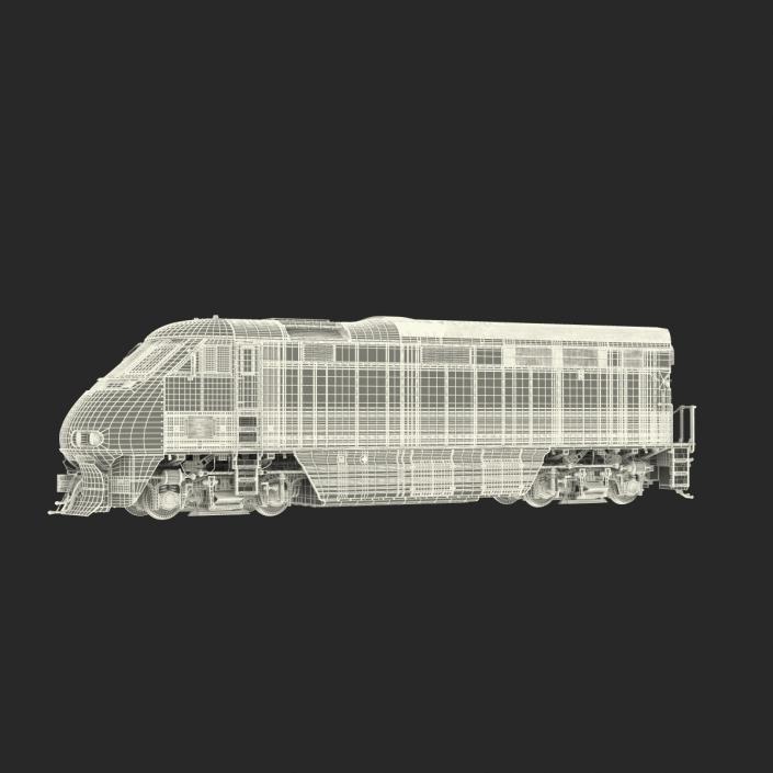 Diesel Electric Locomotive F59 PHI Coaster 3D