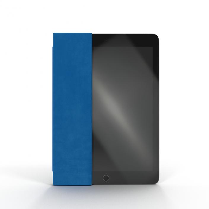 iPad Air 2 Space Gray and Smart Cover 3D