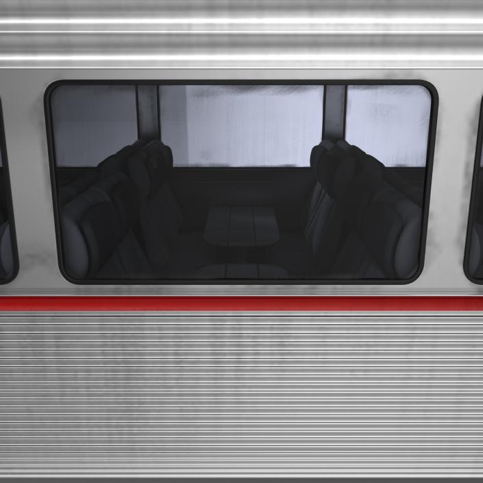 Passenger Double Deck Train Amtrak 3D model