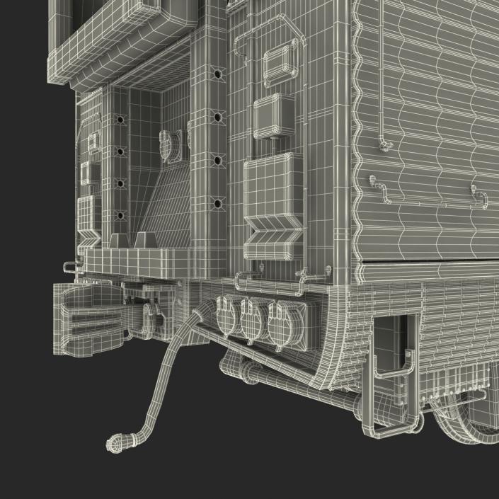 Passenger Double Deck Train Amtrak 3D model