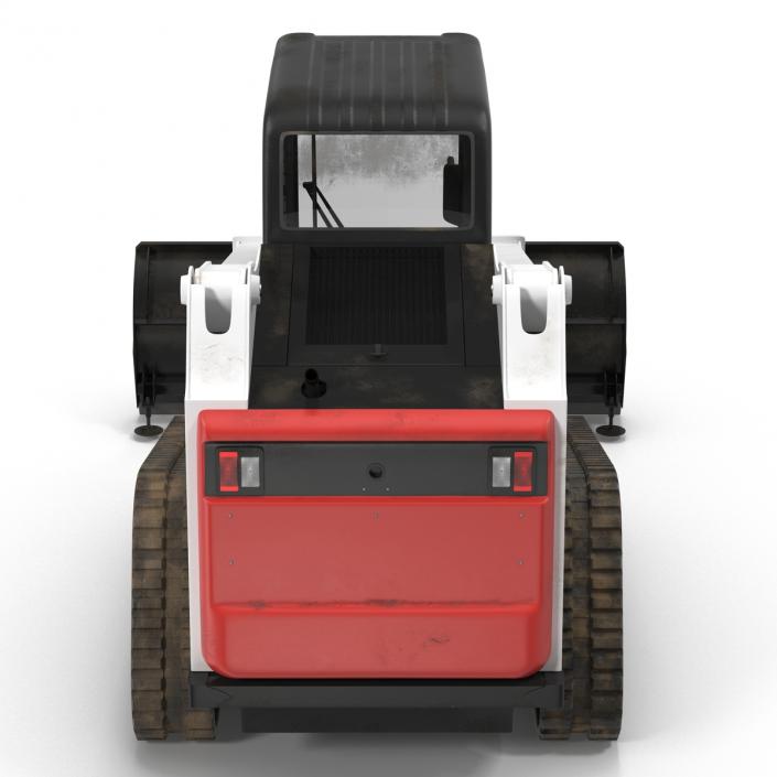 3D model Compact Tracked Loader with Blade Rigged