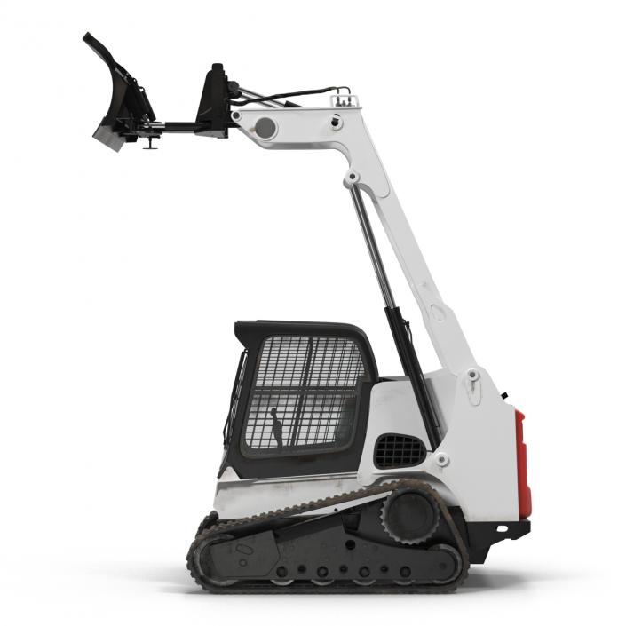 3D model Compact Tracked Loader with Blade Rigged